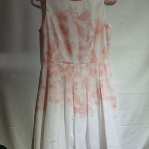 Tommy Hilfiger White Dress with Soft Peach Accent